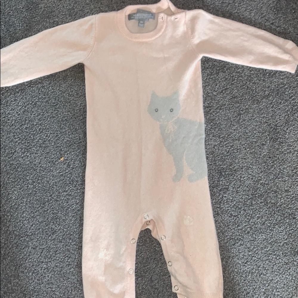 Neiman Marcus Cashmere Cat Romper 9 Months